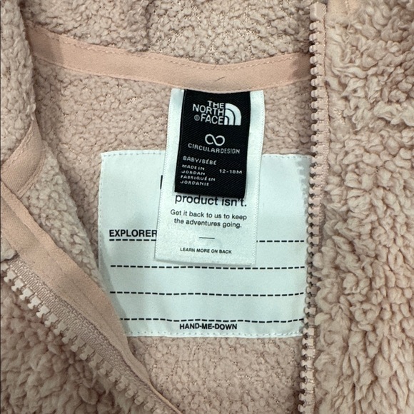 North face baby Campshire one piece - pale pink - 12-18months - Picture 2 of 6